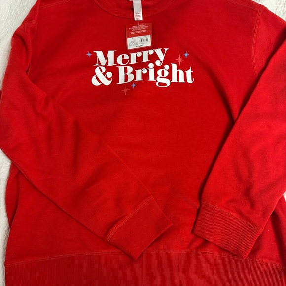Wondershop Other - NWT Men’s Wondershop Red 'Merry & Bright' Sweatshirt size Large